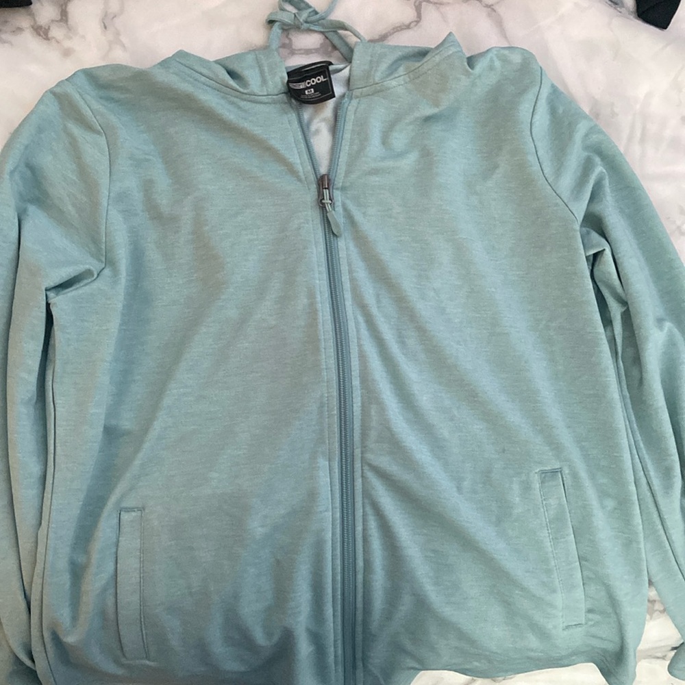 Light blue hoodie